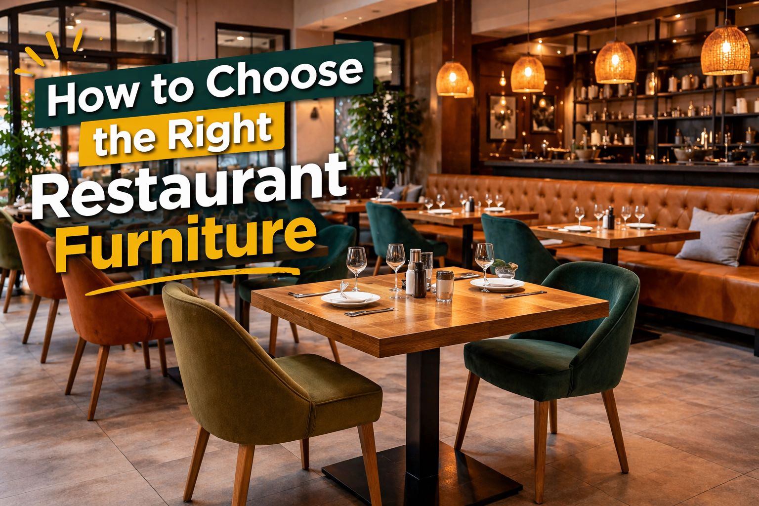 Restaurant Furniture Manufacturer: How to Choose the Right Restaurant Furniture for Your Space